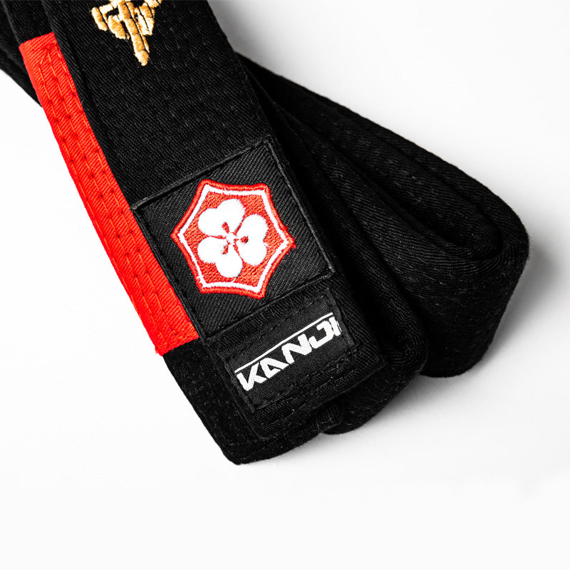 KANJI Japan 「諦めなかった白帯」刺繍帯 - ORIGINAL（ブラック） 商品写真 7