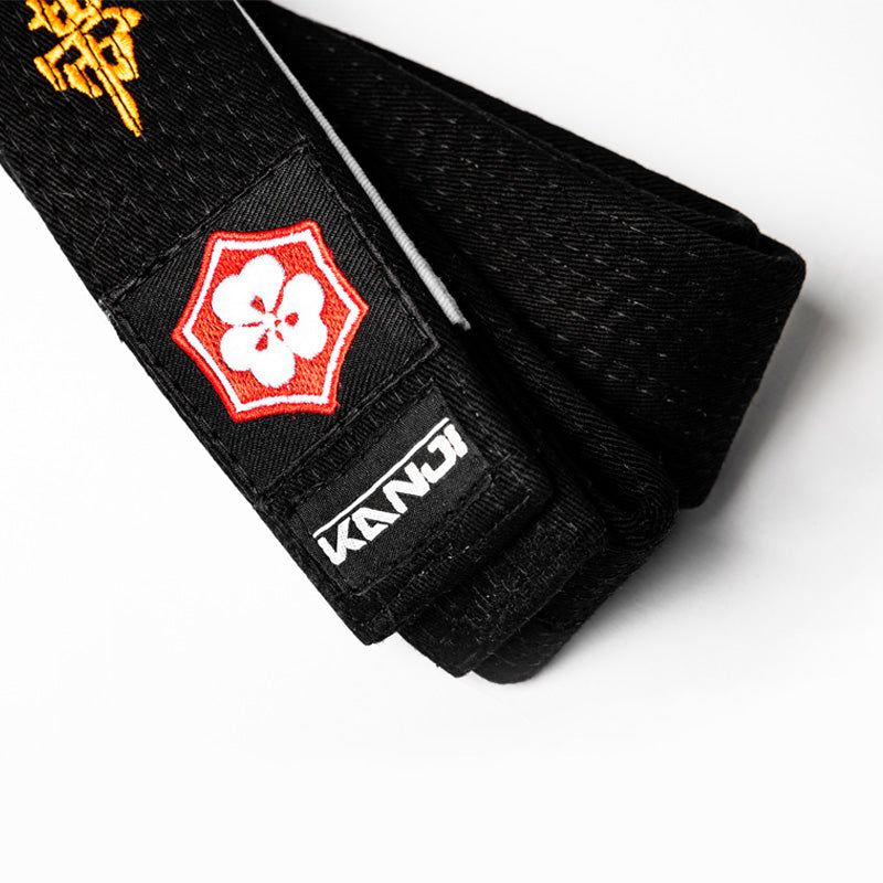 KANJI Japan 「諦めなかった白帯」刺繍帯 - ORIGINAL（ブラック） 商品写真 12