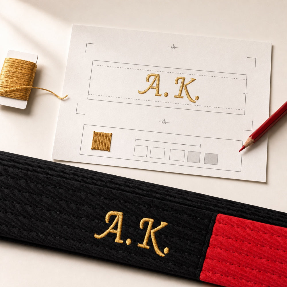刺繍文字の最終確認